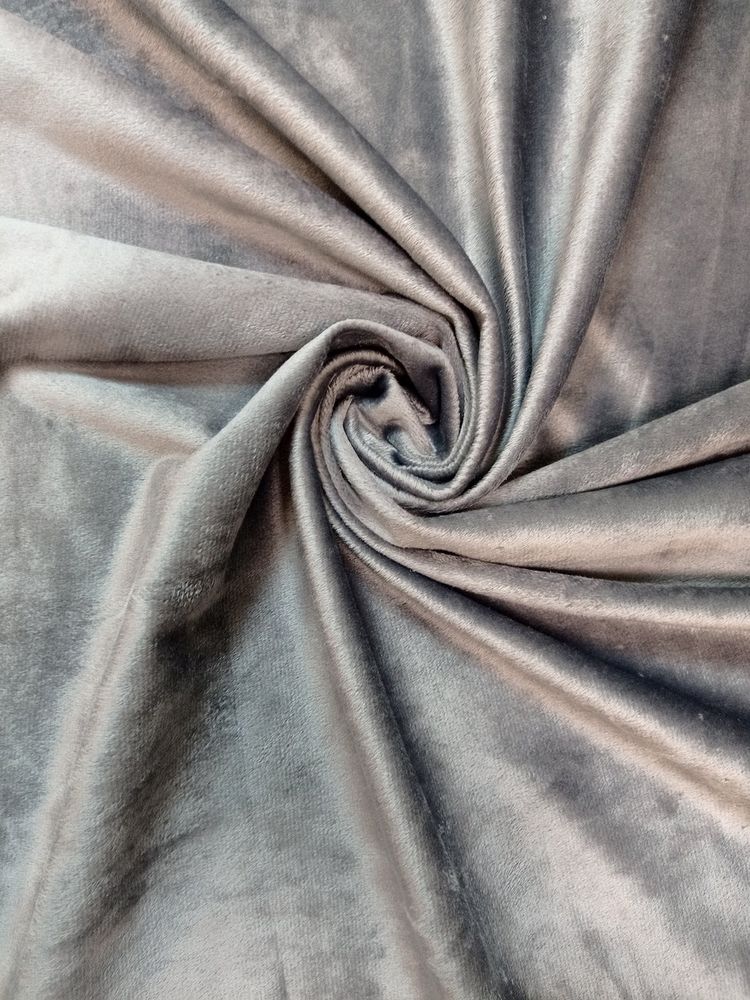 Ткань для штор. Бархат однотонный  (27#) серый