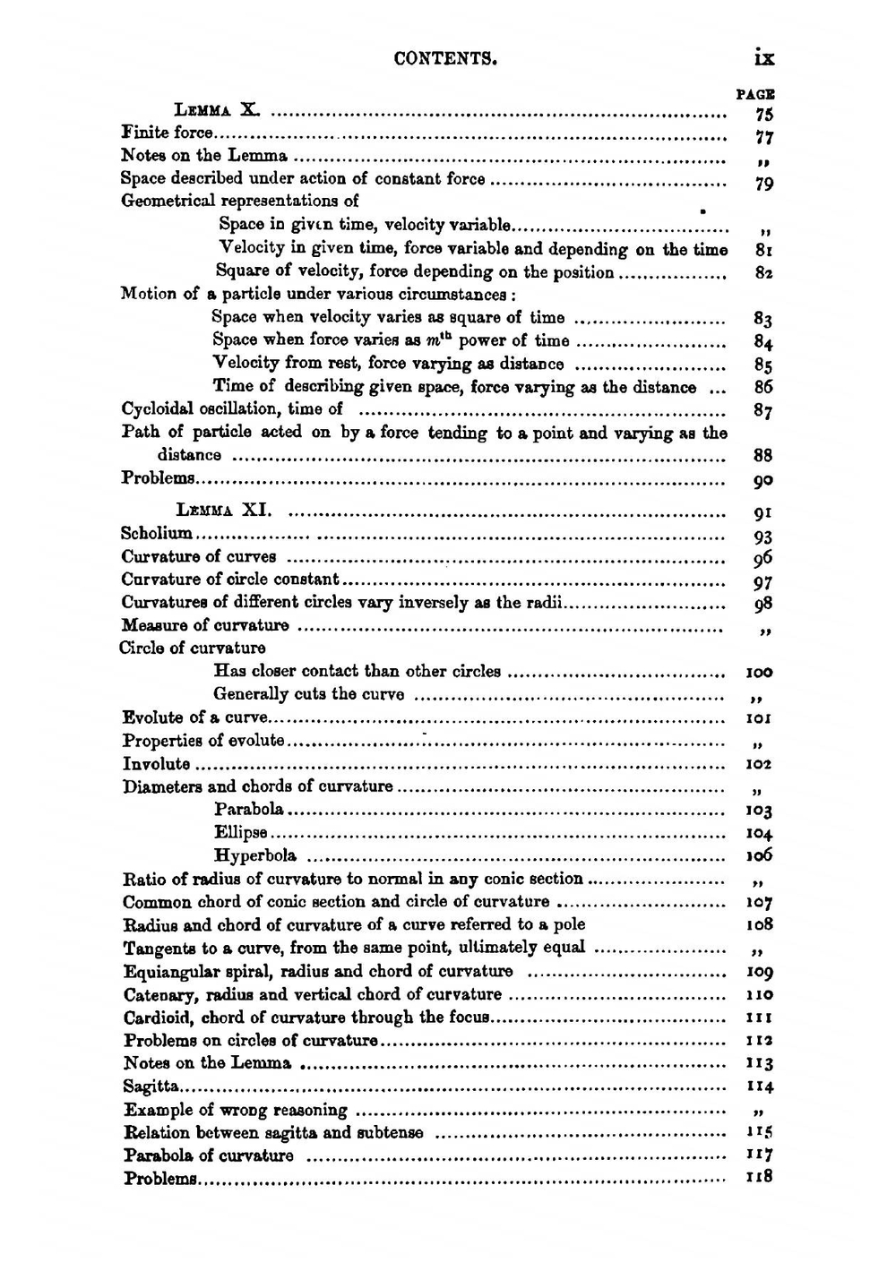 Newton's Principia. First Book, Sections I., II., III. | Percival Frost Isaac Newton