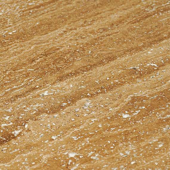 Журнальный столик Torhill, 120х50 см, бежевый травертин, орех