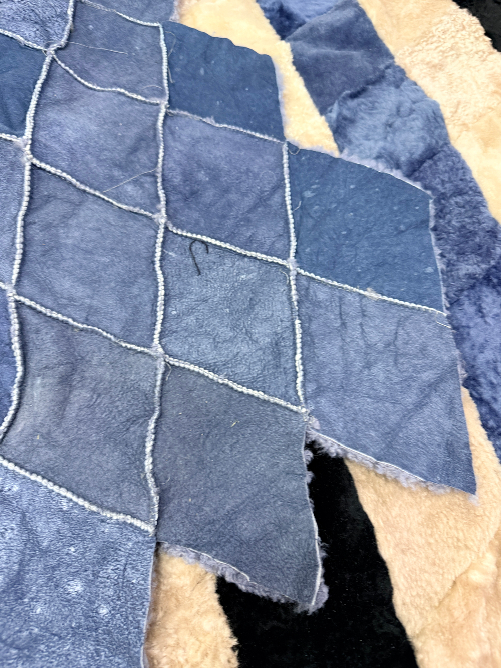 Меховой Коврик прикроватный накидка на кресло из овчины