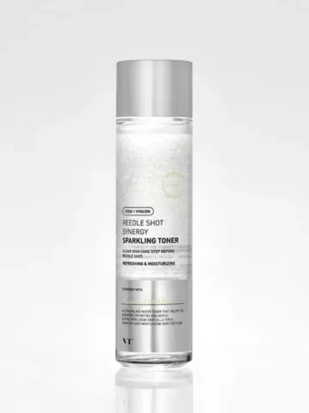 VT Cosmetics Интенсивный отшелушивающий тонер с микроиглами и минеральной водой Reedle Shot Synergy Sparkling Toner 150 мл