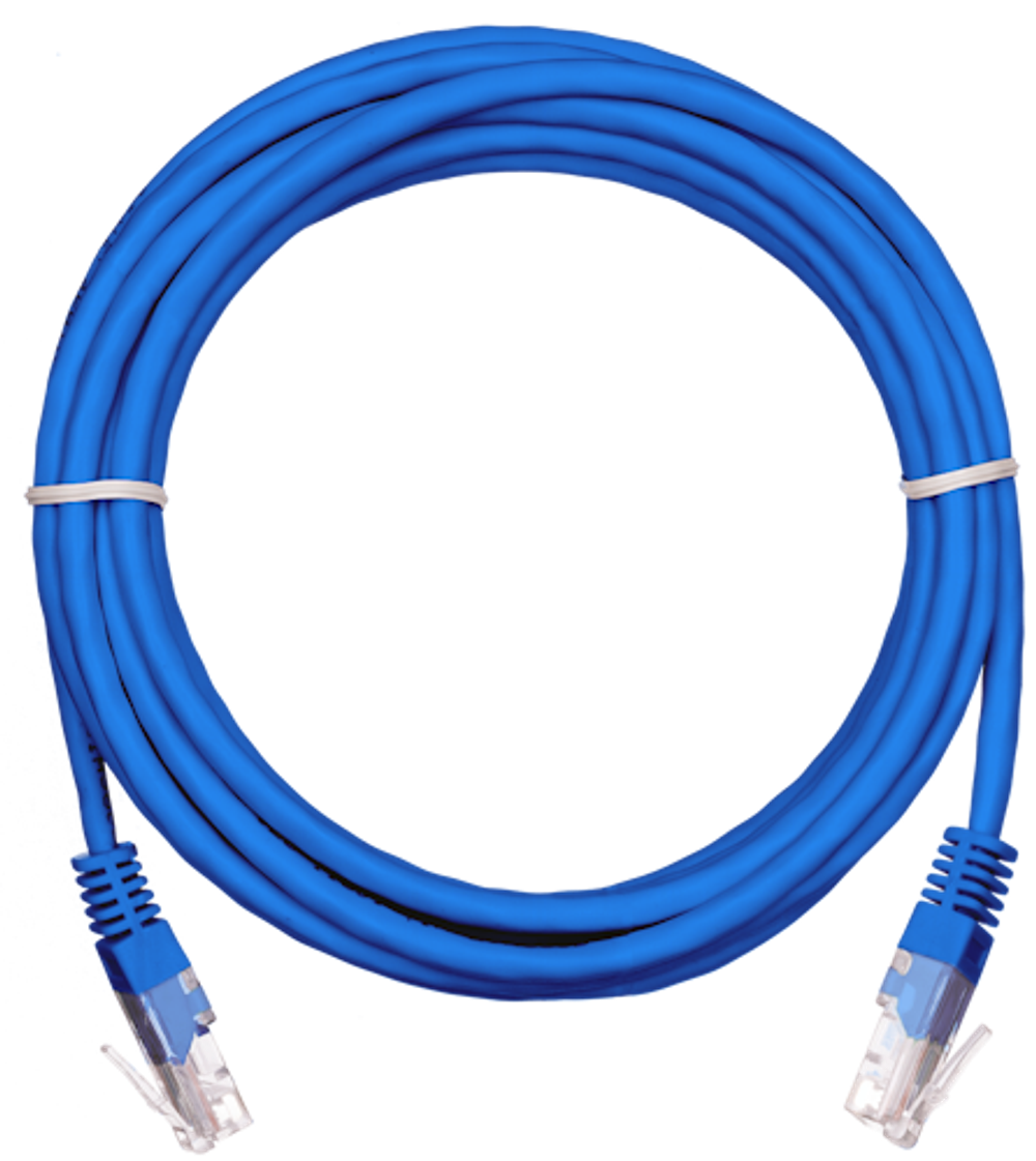 Кабель патч-корд U/UTP 5e кат. 10м Netlan EC-PC4UD55B-BC-PVC-100-BL-5