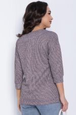 Блуза В гармонии с собой (серо-бордовая) Б12425 LT Collection