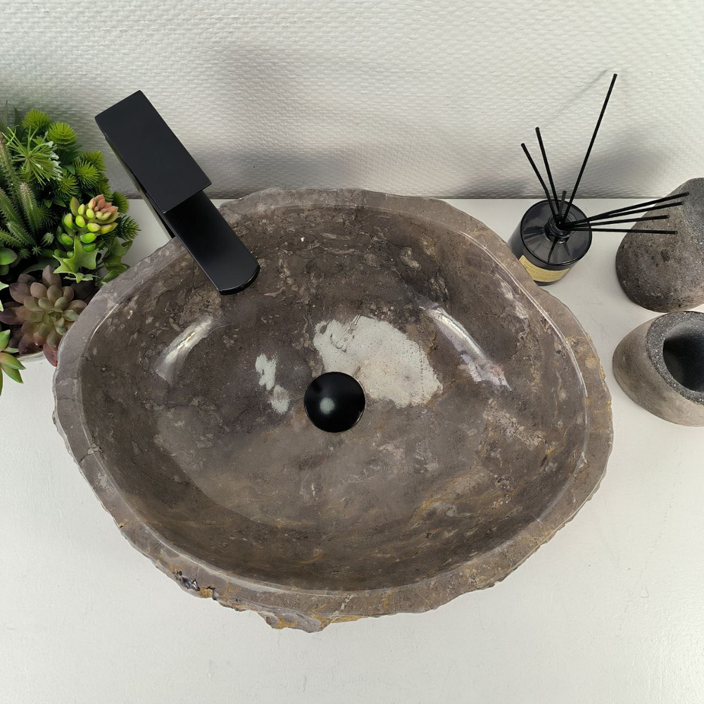 Раковина из мрамора Erozy Grey EM-65524 52*42*15 0887
