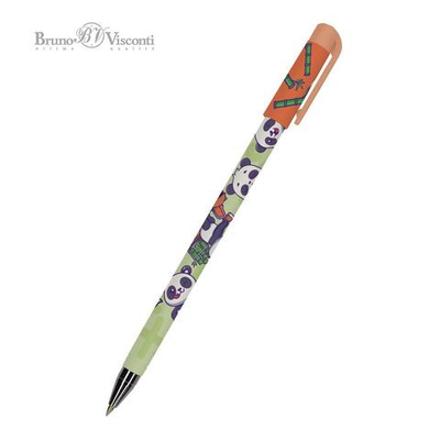 Ручка шариковая 0.5мм синяя "HappyWrite. Kawaii Animals.Мишка" (Bruno Visconti)