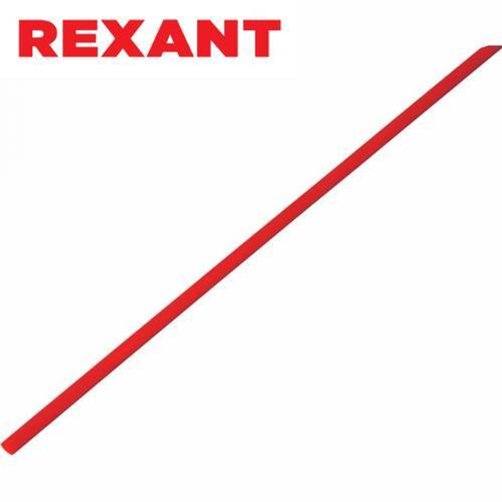 2,5/1,25 мм 1м термоусаживаемая трубка красная Rexant/20-2504