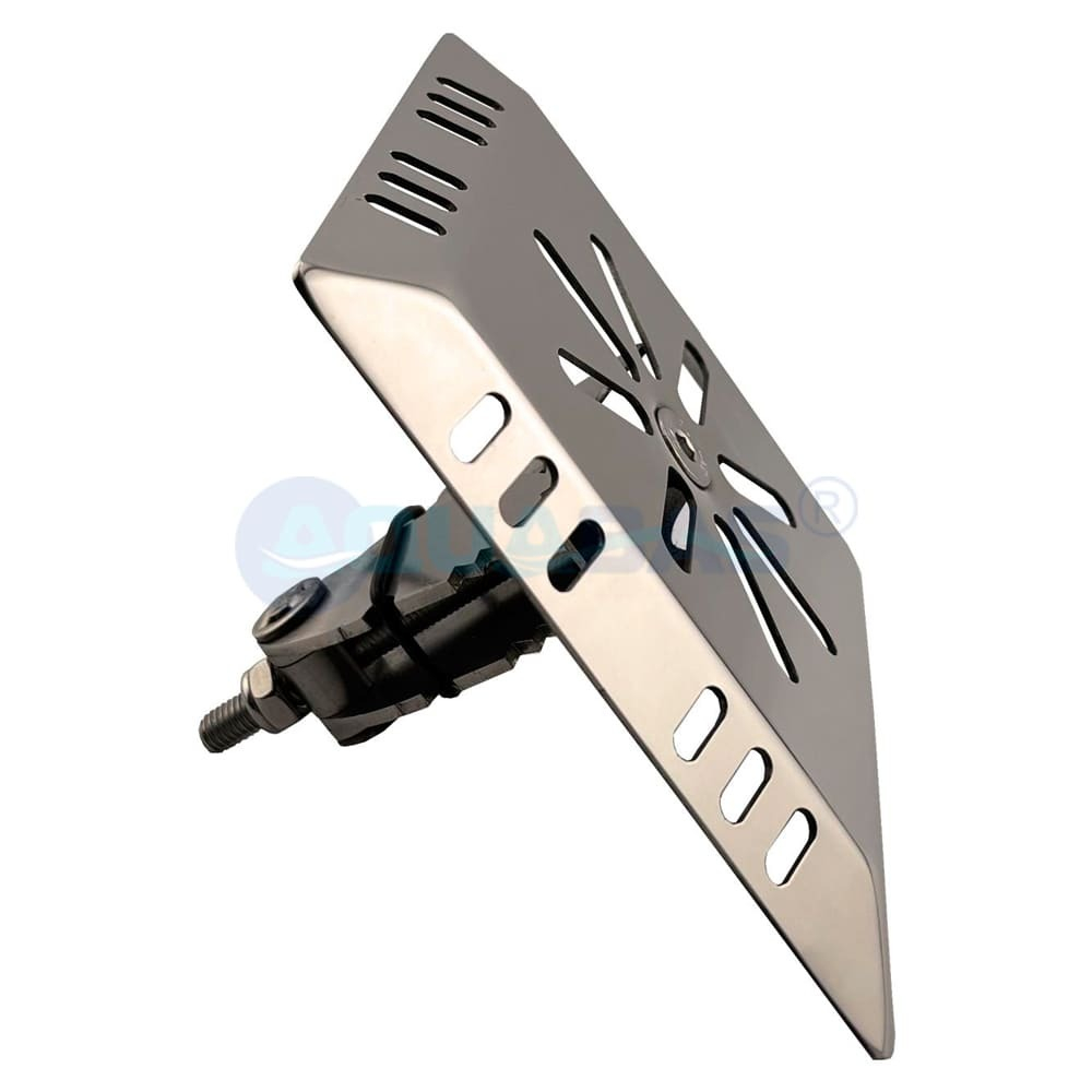 ФР.120.0-01 Форсунка донная c распорным механизмом (для труб д.50-75мм) квадратная лицевая панель