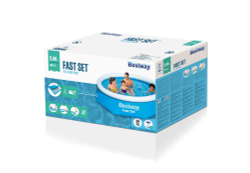 Бассейн надувной Bestway Fast Set Pools 244х61 см + фильтр-насос 1249 л/ч (57450 BW)