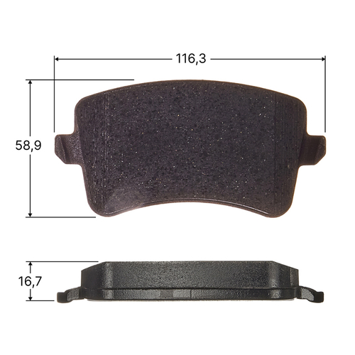 Колодки тормозные дисковые Avantech задние (противоскрипная пластина в компл.) AV152