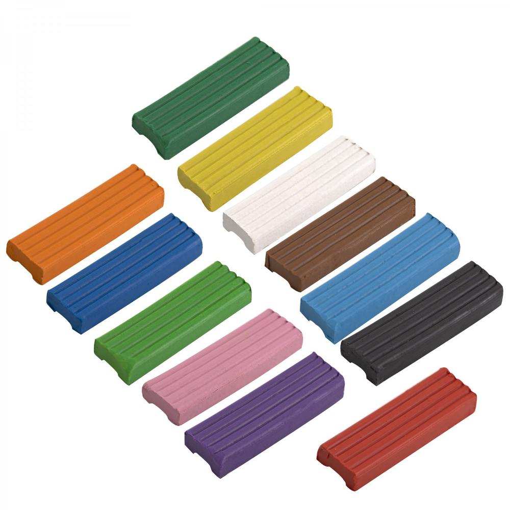 Пластилин Alingar, 12 цветов, "Котик", 180 гр., особо мягкий, без стека, картонная упаковка