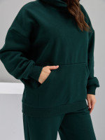 Костюм с брюками КБис-091/бутылочный-п