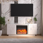 Каминокомплект Тумба Modern TV с очагом Pulsar 23B белый фасад белый