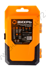 Отвертка прецизионная с набором насадок, 31 предмет в кейсе Вихрь