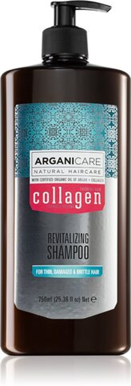 Arganicare Collagen - восстанавливающий шампунь, возвращающий блеск тусклым волосам /   750  ml  / GTIN 7290110806439