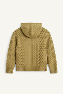 ZARA ТРИКОТАЖНЫЙ ДЖЕМПЕР СВОБОДНОГО КРОЯ ИЗ ШЕРСТИ, СВЕТЛО-ЗЕЛЕНЫЙ