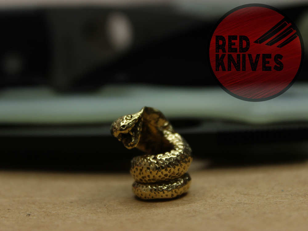 Бусина темлячная "Кобра", латунь