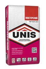 Шпатлёвка UNIS МАСТЕРСЛОЙ гипсовая толстослойная   18 кг
