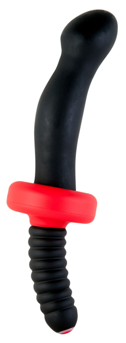Анальный вибратор Black & Red by TOYFA, 10 режимов вибрации, водонепроницаемый, силикон, чёрный, 16,