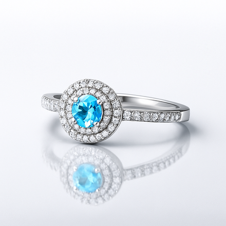 Кольцо Сияние со Swiss топазом