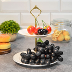 Фруктовница 2-х ярусная Lavenir "Престиж" 15/20 см, фарфор