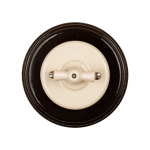 Рамка 1 постовая, керамика, цвет коричневый BF2-610-02