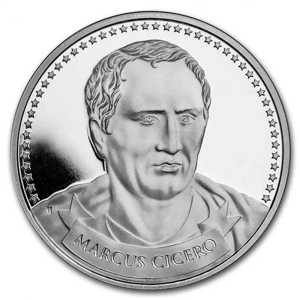 Marcus Cicero – Founders of Liberty 1 oz Silver Medal (2022, Keep & Bear Arms Series)