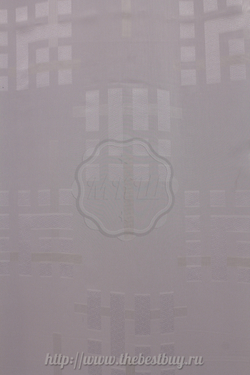 Тюль  с рисунком: Квадро (S212-3) - (300х280)х2 см. - белый