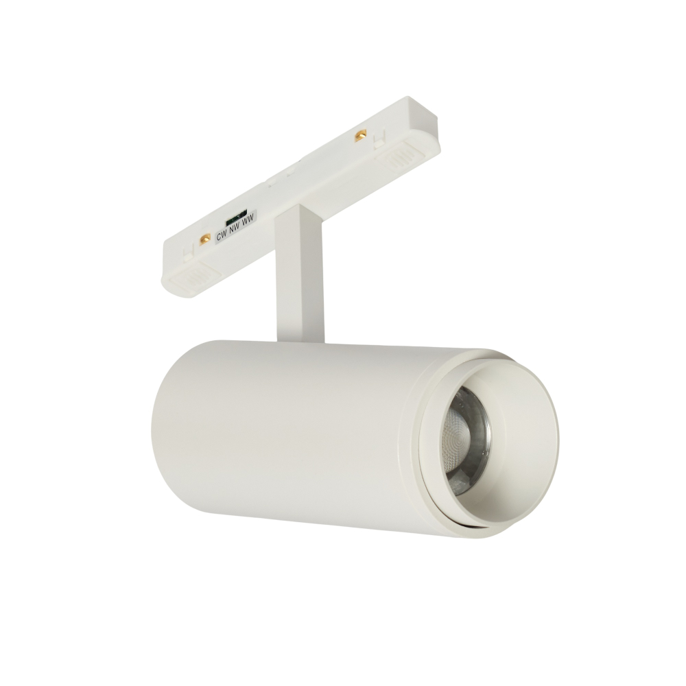 Трековый магнитный светодиодный светильник 20W 48V 20-60° 3000-4000-6500K MyFar RayZoom MT0222-20W3K-S-W