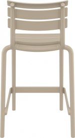 Стул пластиковый полубарный Siesta Contract Helen Bar 65, бежевый