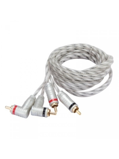 Межблочный кабель Kicx MRCA25 2RCA-2RCA, медно-алюм - 5 м