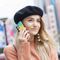Усиленный прозрачный чехол (Gradient Rainbow) с поддержкой MagSafe от Dux Ducis для Samsung Galaxy S25 Ultra, серия Zest Series Case
