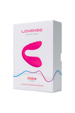 Многофункциональный стимулятор для пар LOVENSE Quake (Dolce), силикон, розовый, 20 см