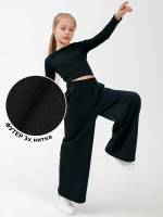 Штаны для девочки школьные палаццо