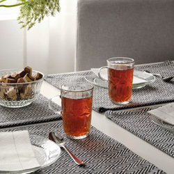 IKEA SÄLLSKAPLIG  (ИКЕА СÄЛЛСКАПЛИГ)  -  Кружка, прозрачное стекло с рисунком, 22 мл