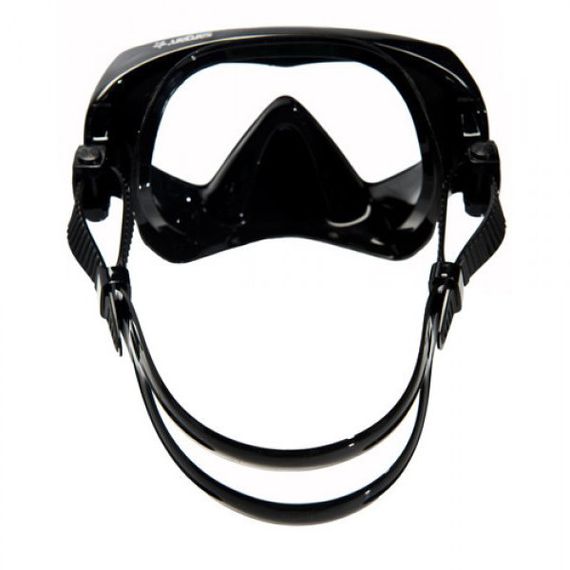 Маска Sargan Практика Черный силикон Черно-синяя рамка