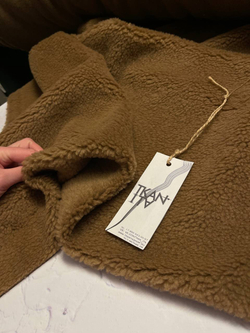 Мех искусственный однотонный "Teddy Bear" (Max Mara, 75%пэ/25%шерсть, Кэмел, 150)
