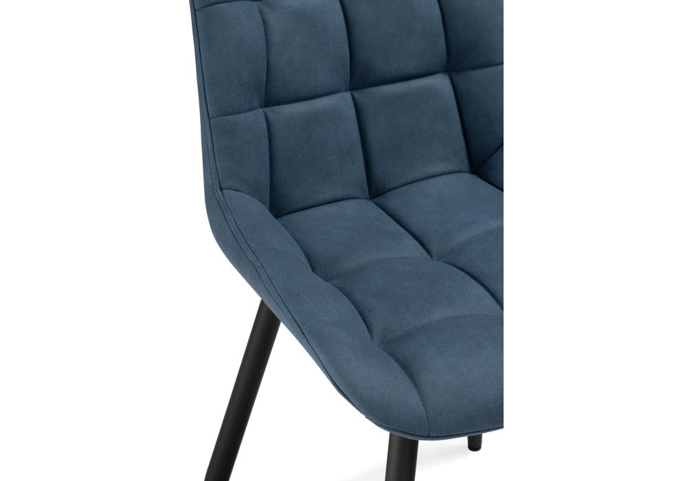 Стул на металлокаркасе Челси синий graf 9 / черный