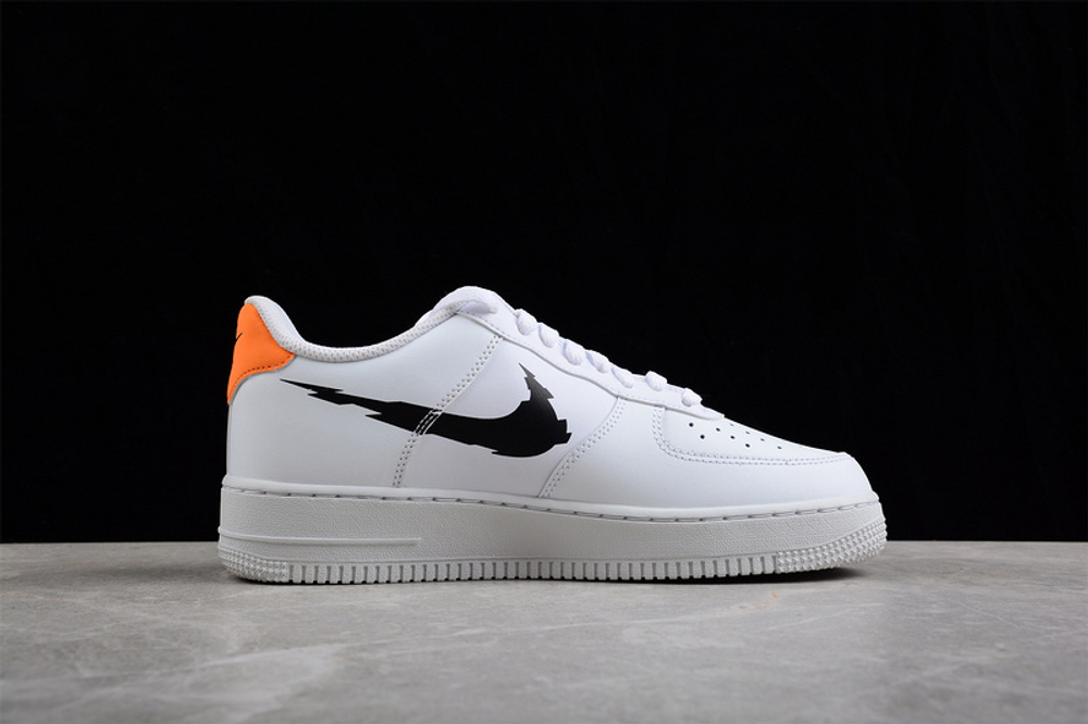 Nike Air Force 1 Low '07 Glitch Swoosh White Orange