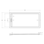 Душевой поддон из искусственного камня Cezares Tray AS 160x80 TRAY-AS-AH-160/80-30-W Белый
