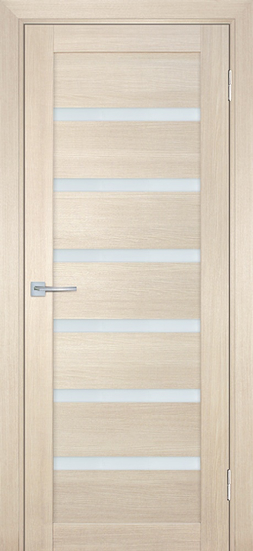 Дверь ТЕХНО-707 / Цвет Капучино / белый сатинат / Двери МАРИАМ