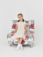 Стильный компактный диван Фабрики ОНИКС из практичного и износостойкого материала с оригинальным дизайном, вместительным ящиком для хранения, мягким наполнителем для дома, дачи и офиса