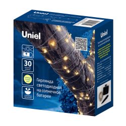 USL-S-128-PT30000 WARMWHITE DEW Садовая гирлянда на солнечной батарее Роса. 300 светодиодов. Теплый белый свет. 1xАА Ni-Mh аккумулятор в-к. IP44. TM Uniel