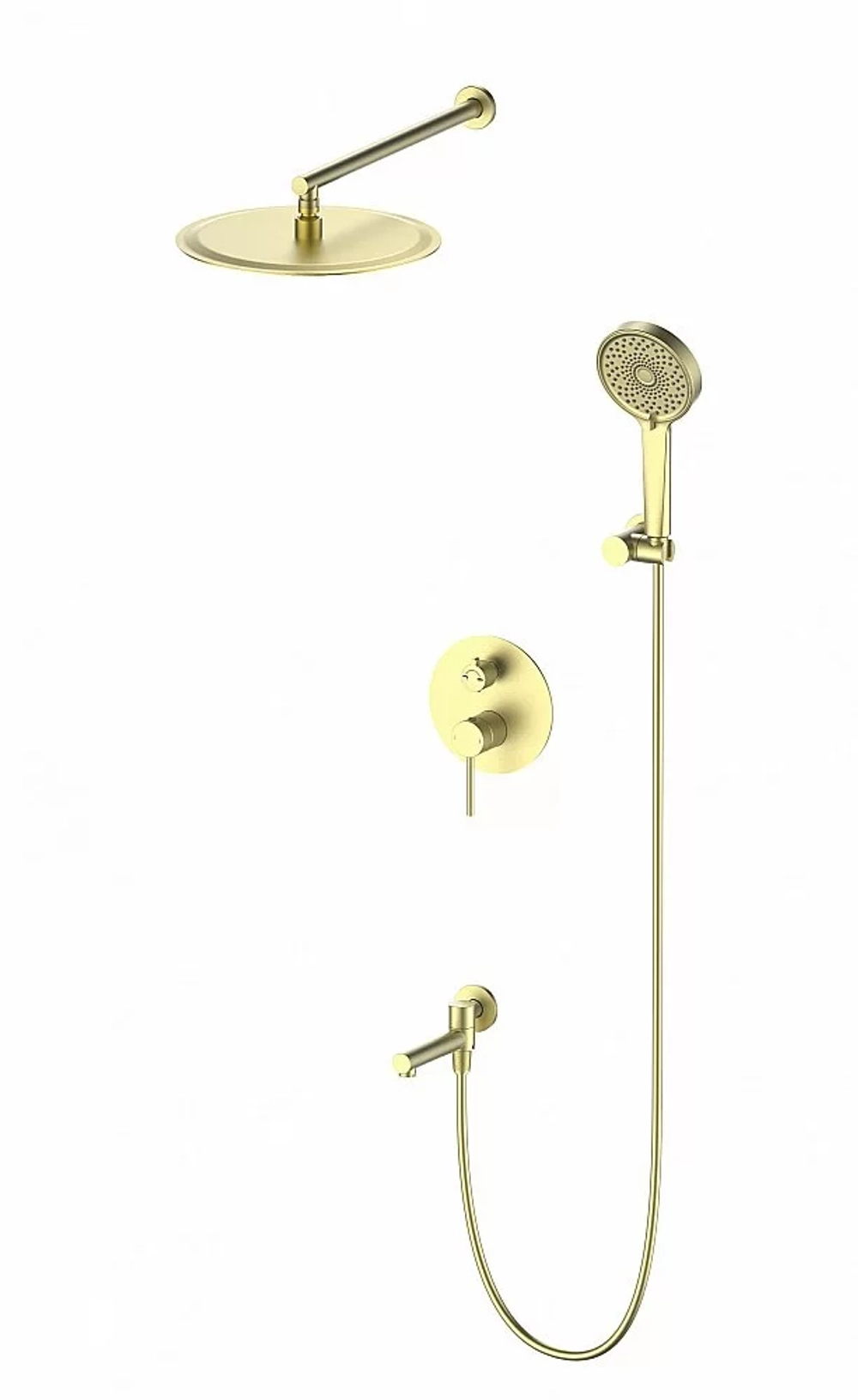 Душевая система встраиваемая WONZON & WOGHAND STICK WW-88939017-BG брашированное золото