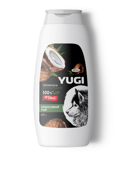 YUGI Шампунь для собак и щенков "Кокосовый рай"
