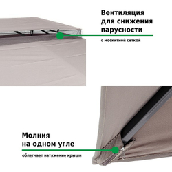 Шатер садовый Green Glade 3x4 м