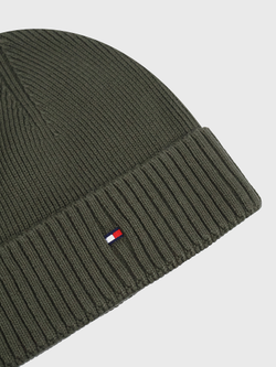 Шапка Tommy Hilfiger Cotton-Cashmere Blend Foxhut Green