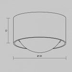 Накладной светильник Maytoni Lumina O498CL-L15B3K