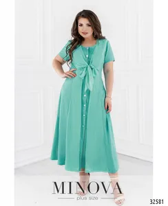 Платье 366-бирюза Minova