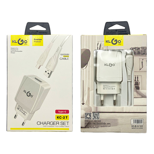 Сетевое зарядное устройство с кабелем SAMSUNG 2,1A KC-2-V8 USB KLGO