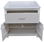 Комод, 85х55х110, Клео, пеленальный, с ящиками, для одежды и игрушек, белый, Dipriz